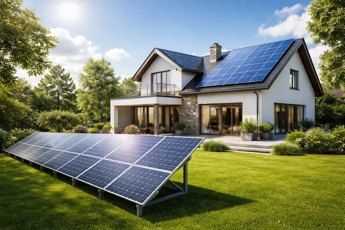 Combien de m² de panneaux solaires pour couvrir la consommation d'une maison